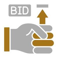 Maximum Bid Vector Icon Style