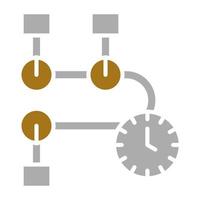 cronología vector icono estilo