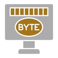 byte vector icono estilo