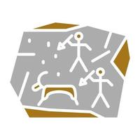 Cave Painting Vector Icon Style