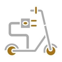 Electric Kick Scooter Vector Icon Style