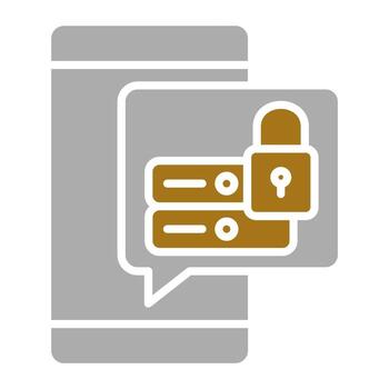 Data Security Vector Icon Style