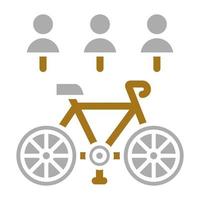 Electric Bike Share Vector Icon Style