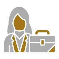 Businesswoman Vector Icon Style