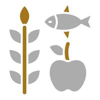 Locally Sourced Food Vector Icon Style