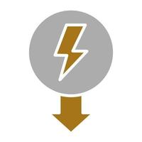 Reduce Energy Consumpti Vector Icon Style