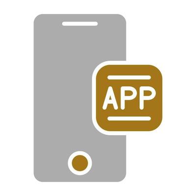 Mobile App Vector Icon Style