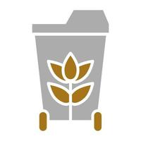 Compost Bin Vector Icon Style