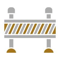 Road Barrier Vector Icon Style