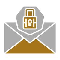 Email Security Vector Icon Style
