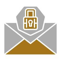 Email Security Vector Icon Style