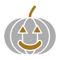 Jack-o-lantern vector icono estilo