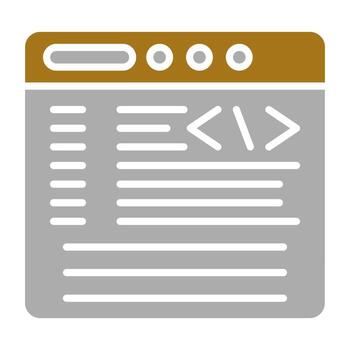 Coding Vector Icon Style