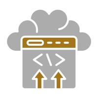 Cloud Deployment Vector Icon Style