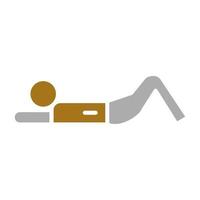 Lying Down Vector Icon Style