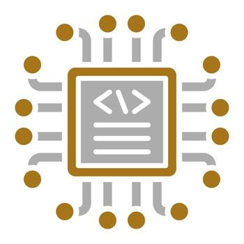 Code Processor Vector Icon Style