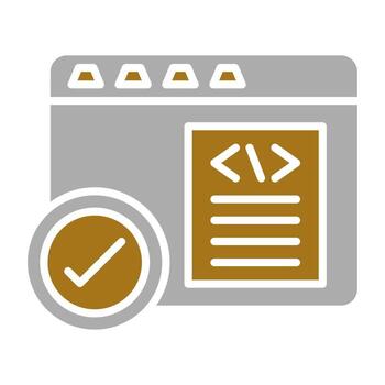 Code Correction Vector Icon Style