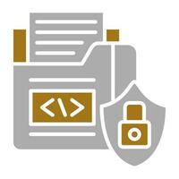Data Security Vector Icon Style