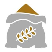 Wheat Sack Vector Icon Style