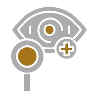 Manual Eye Examination Vector Icon Style