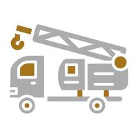 Crane Turck Vector Icon Style