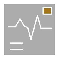 Electrocardiogram Vector Icon Style