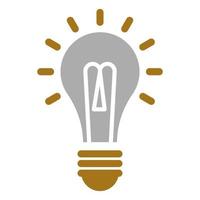 Edison Light Bulb Vector Icon Style