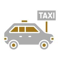 Taxi Stop Vector Icon Style