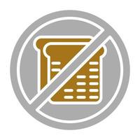 No Refined Carbs Vector Icon Style