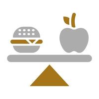 equilibrado dieta vector icono estilo