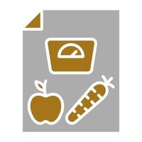 Dieting Tips Vector Icon Style