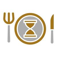 Eating Slowly Vector Icon Style