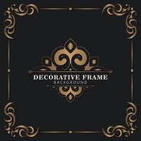 Elegant decorative frame design background vector
