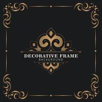 Elegant decorative frame design background vector