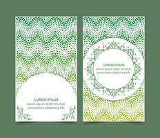 Green abstract geometric pattern design vector