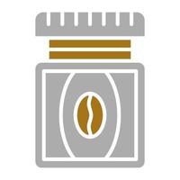 Coffee Jar Vector Icon Style