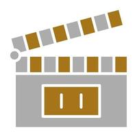 Clapperboard Vector Icon Style