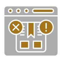 Damaged Package Vector Icon Style