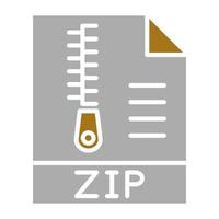 Zip File Vector Icon Style