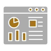 Website Dashboard Vector Icon Style