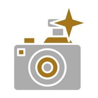 Flash Camera Vector Icon Style