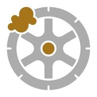 Tire Cleaning Vector Icon Style