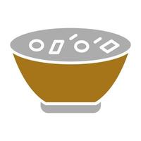 Clam Chowder Vector Icon Style