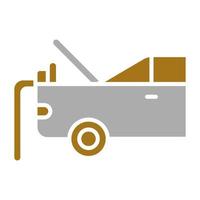 Car Trunk Cleaning Vector Icon Style