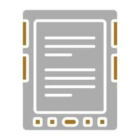 E-Book Reader Vector Icon Style