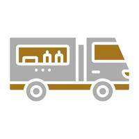 Food Truck Vector Icon Style