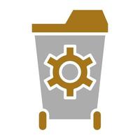 Waste Management Vector Icon Style