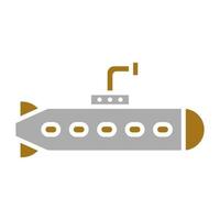 Submarine Vector Icon Style