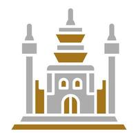 Angkor Wat Vector Icon Style