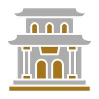 pagoda vector icono estilo